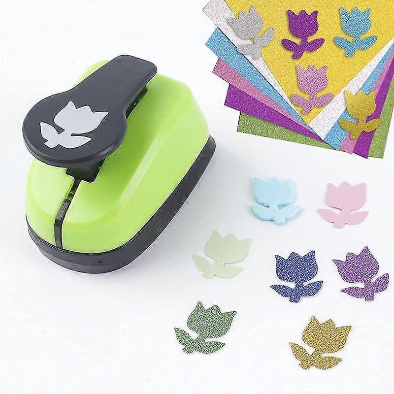 Minglan Flower Shape Dziurkacz do dziurkacza 1 cal Dźwignia dziurkacza Action Craft Punch Dziurkacz z pojedynczym otworem do majsterkowania Dziurkacz do tulipanów