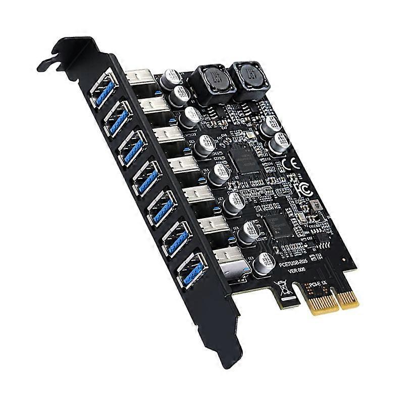 USB 3.2 Pci Express Adapter Pci E to 7 Ports USB3 Gen1 Expansion Card