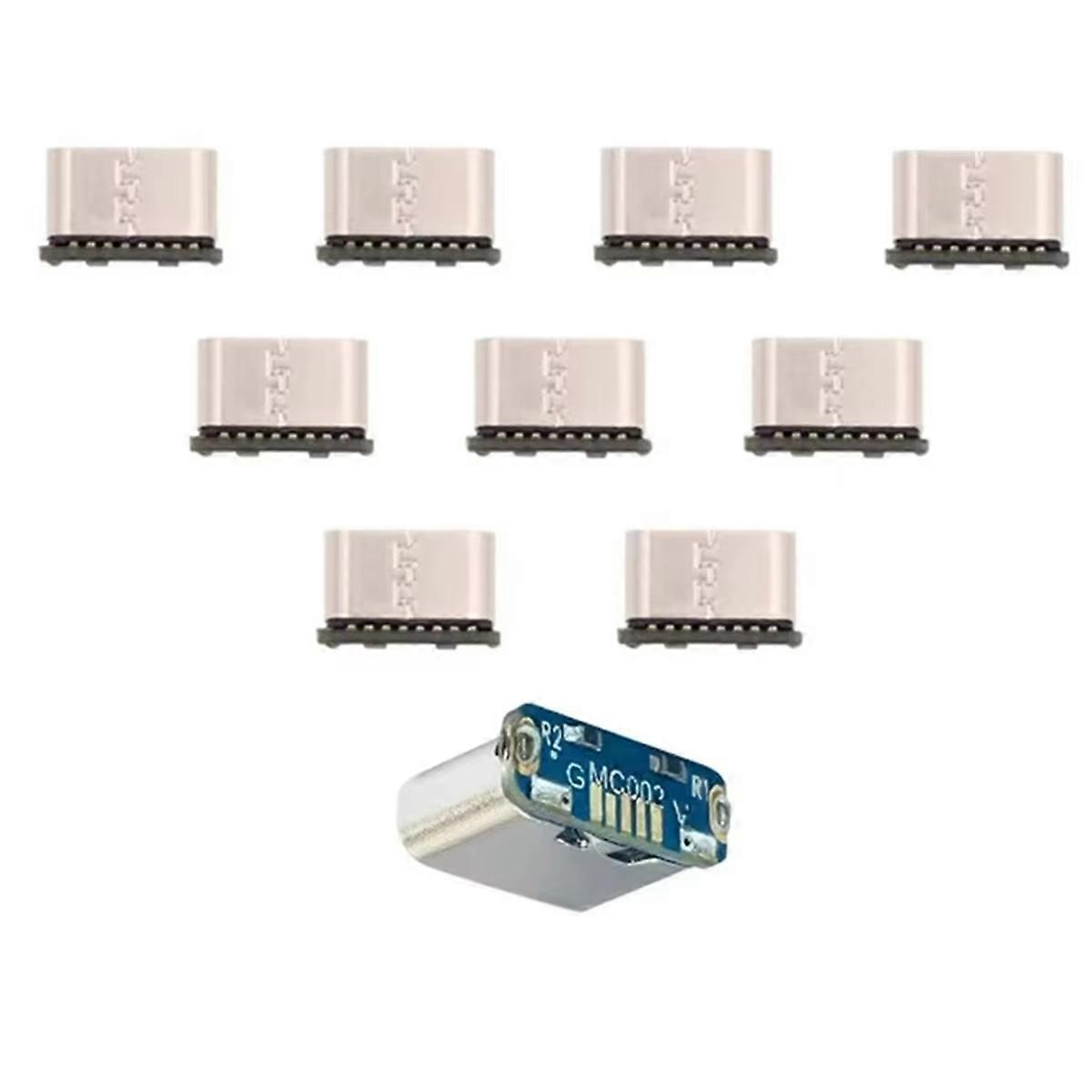 10Pcs USB Connector Type C Female Jack 5Pin SMD SMT Type-C Socket