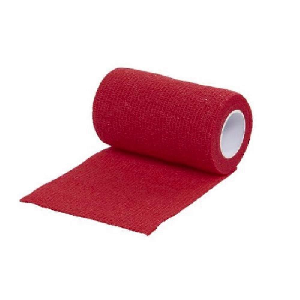 Flexible Bandage For Animals VeterinaryGrade 10 m x 4.5 cm Red 1 Roll