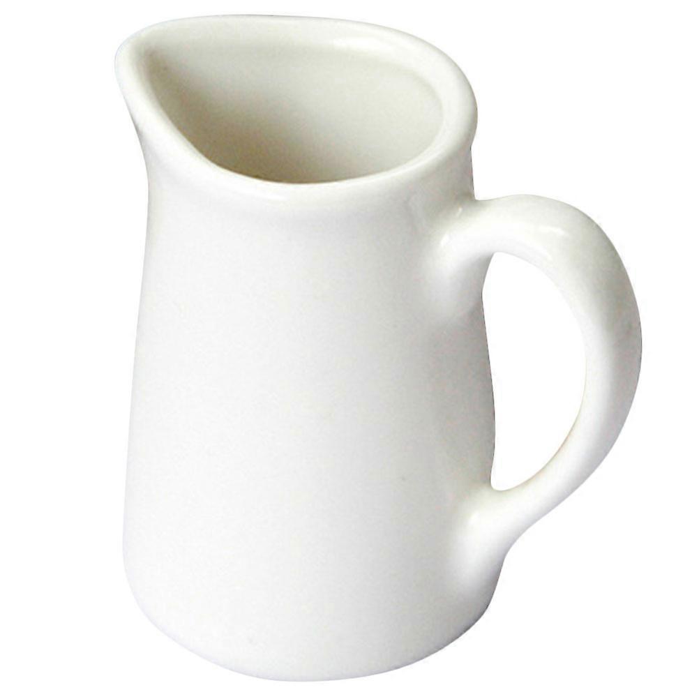 Ceramic Milk Pitcher for Coffee Mini Creamer Jug with Handle