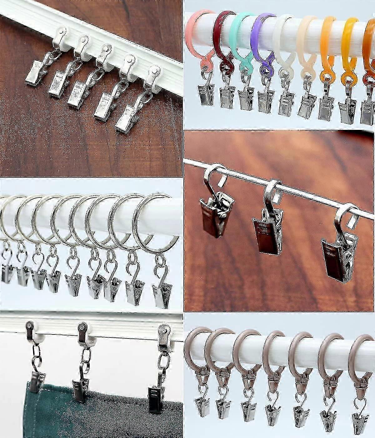 20 Pack Small Curtain Clips Hooks Wide Flat String Party Lights Hanger