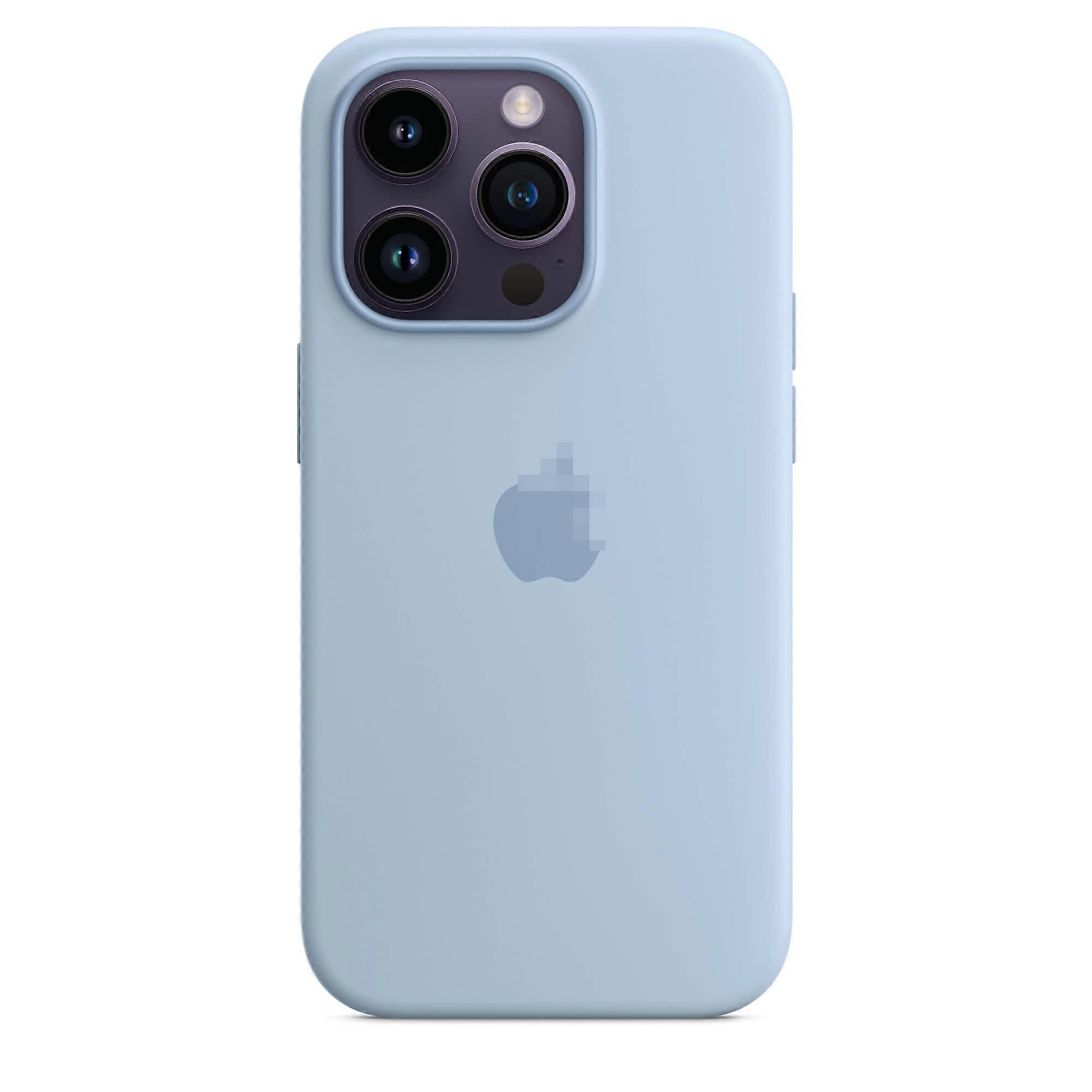 Compatible with iPhone 14 Pro iquid Silicone Phone Case with Magsafe Soft feel-Sky