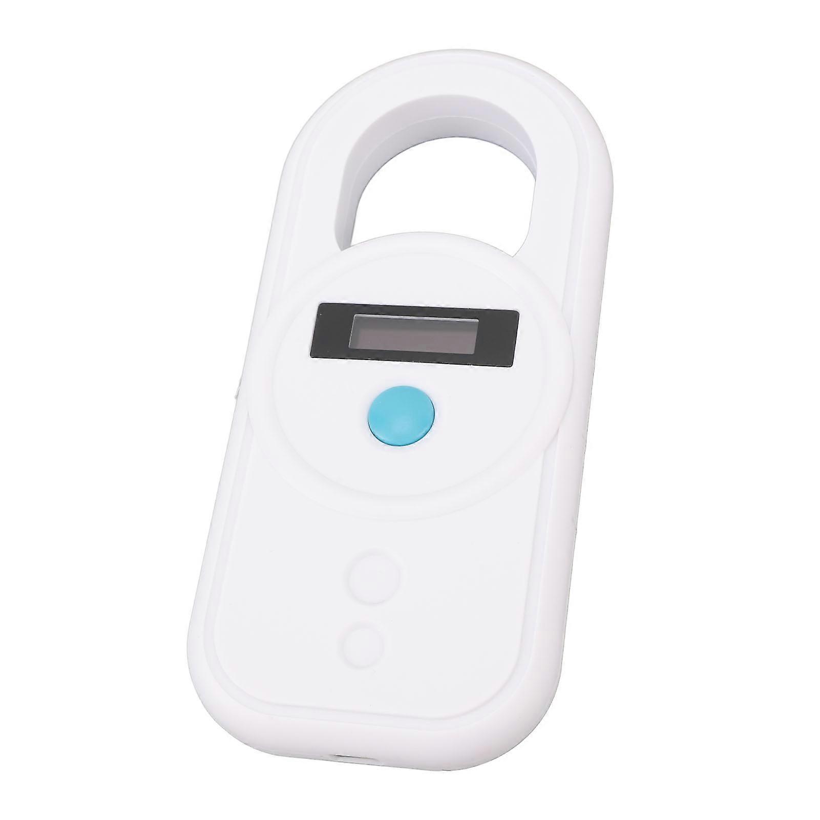 Pet Microchip Reader USB Interface High Sensitivity Portable Rechargeable 128 Information Storage Pet Chip ID Tag Scanner White 