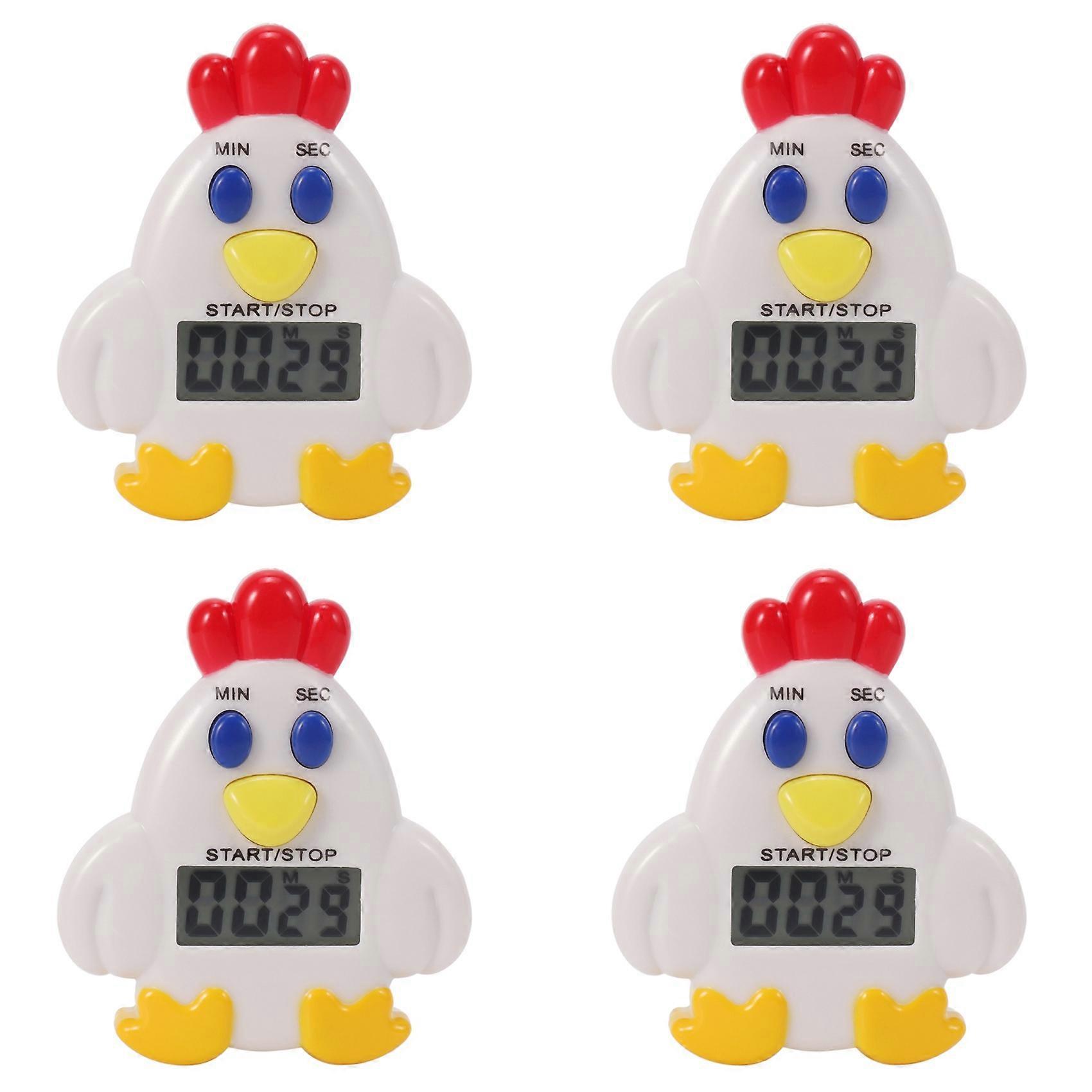 4X Kitchen LCD Digital 99 Minute 59 SEC Countdown Clip Hen Alarm Timer Tool