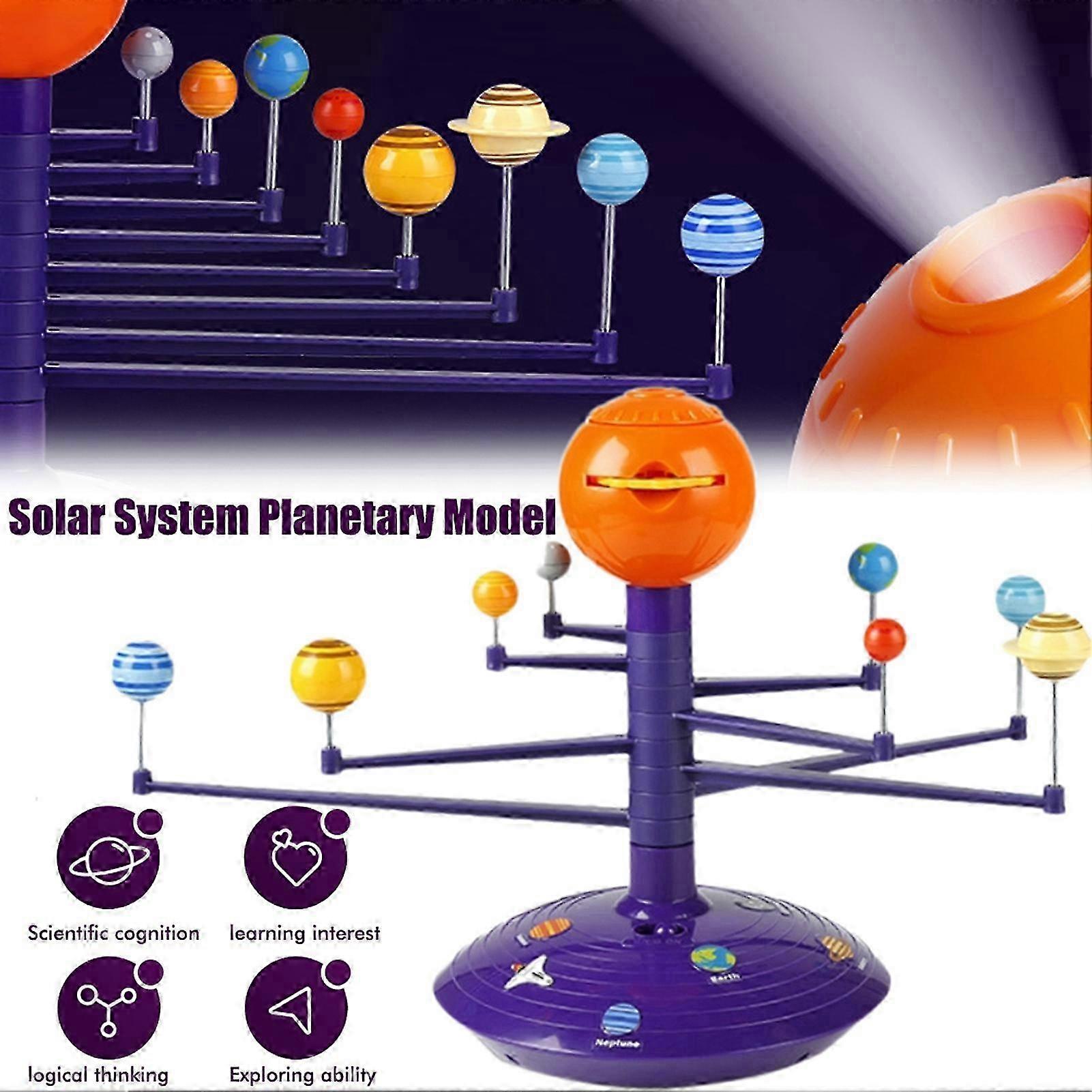 DIY Science Discovery Kit 3D Solar System Astronomical Model Safety Children's Technology Toys 25-26s