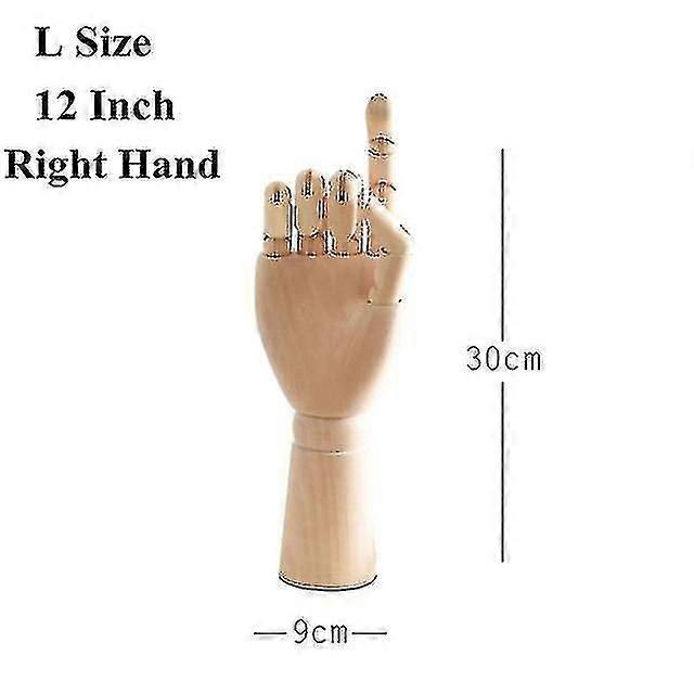 Wooden Hand Figurines Rotatable Joint Model Drawing Sketch Mannequin
