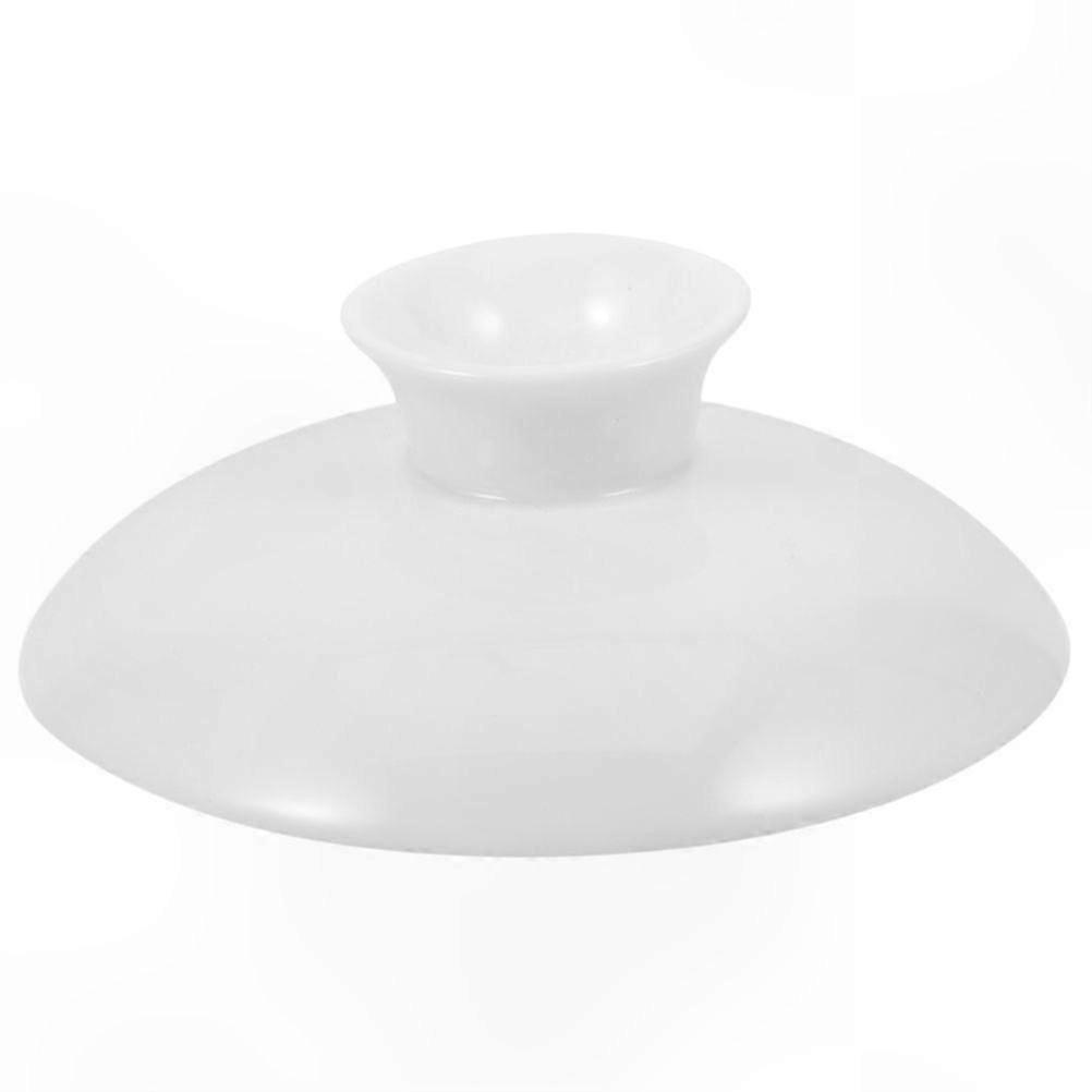 Ceramic Tea Bowl with Lid Replacement Cover for Teacup Teaware Set