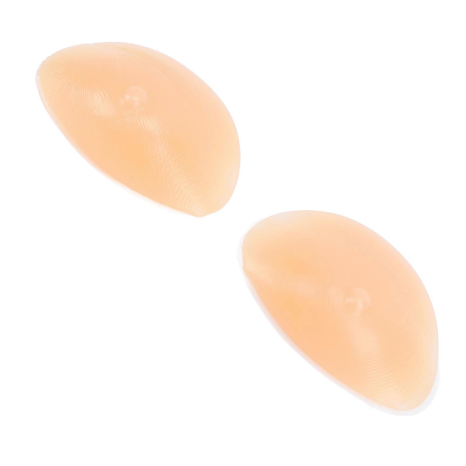 1 Pair Silicone Bra Inserts with Massage Particles Breathable Reusable Invisible Skin Like Feeling Soft Bra Enhancers Pads 