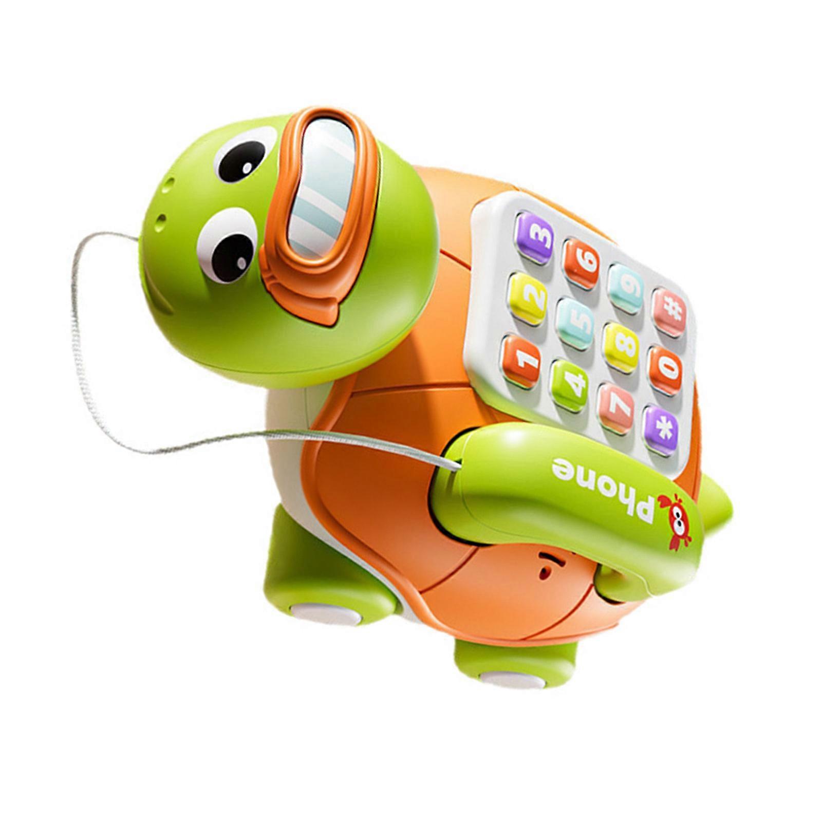 Educational Interactive Telephone With Music For Toddlers Early Learning And Color Recognition  Orange
