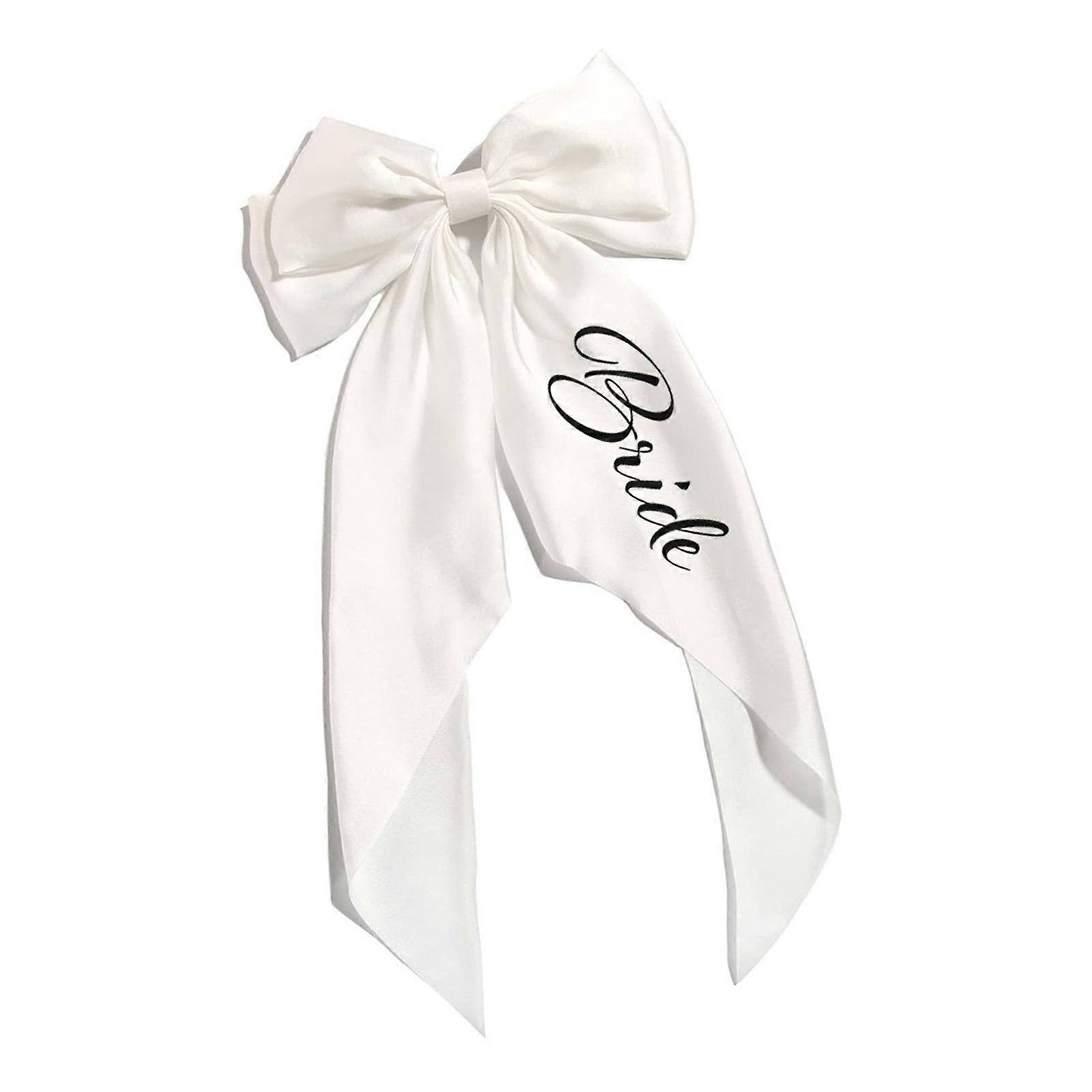 Breathable White Wedding Hair Bend For Bride Simple Secure Attachment Formal Occasion Multicolor