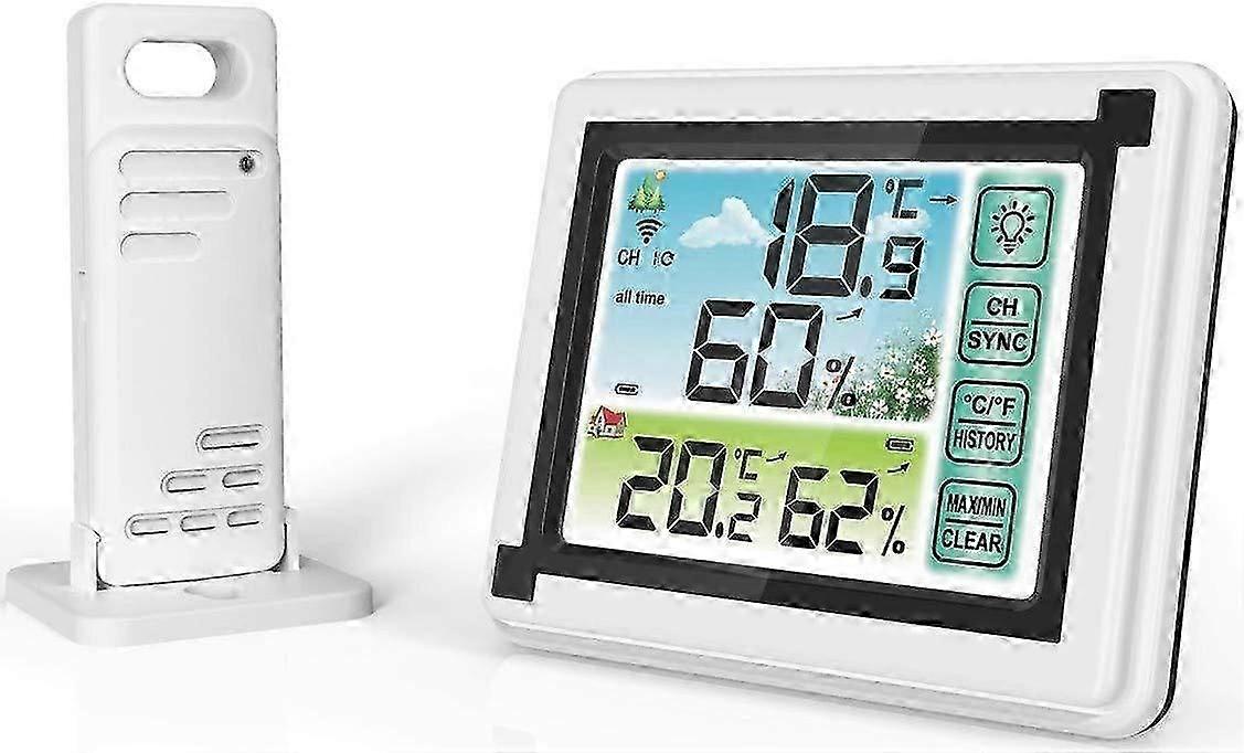 Digital Weather Station Wireless Hygrometer Thermometer Weather Forecast with Remote Transmitter