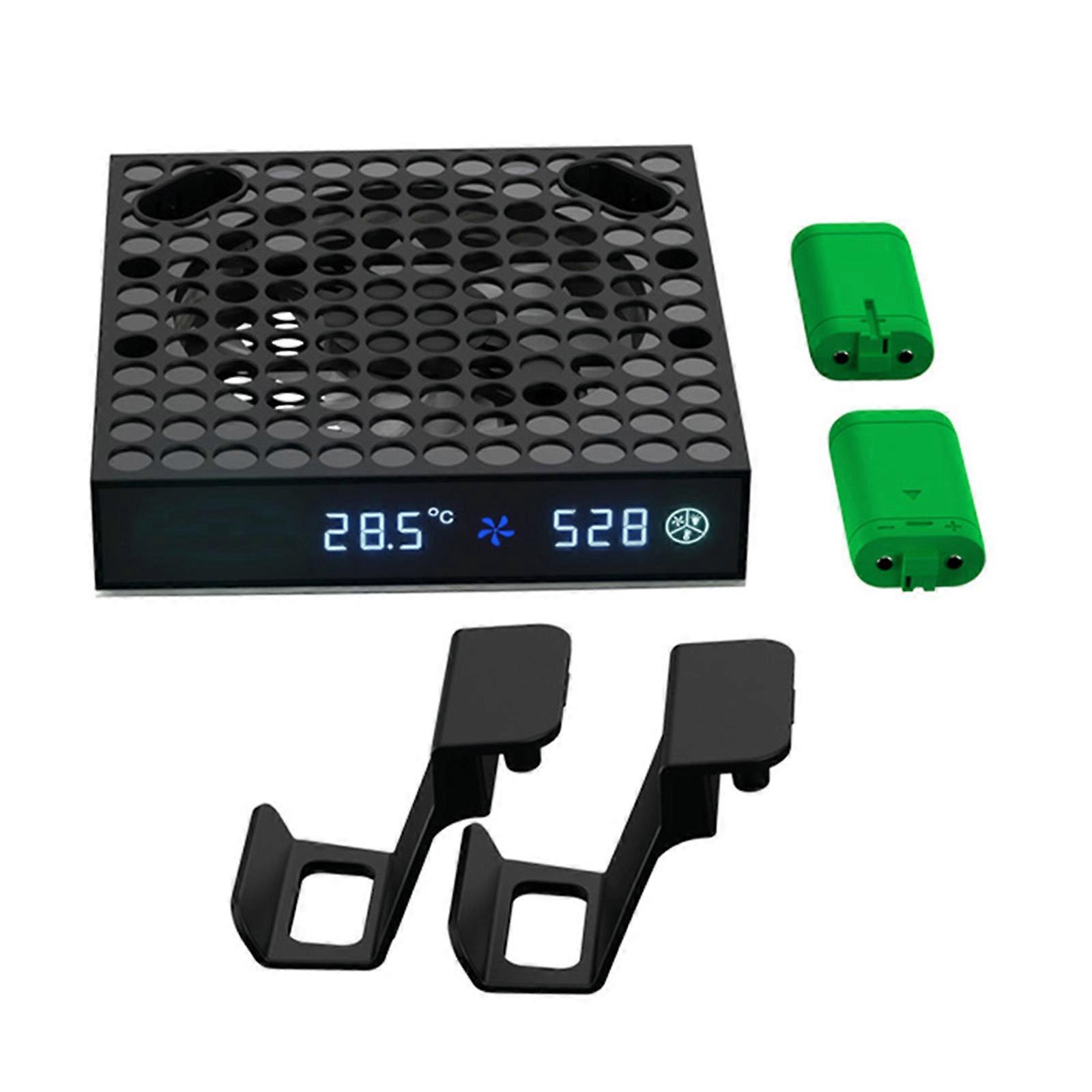 RGB Cooling Fan Stand for Host Consoles 3 Speed Adjustable Wind Speed Heat Dissipation Fan Multicolor