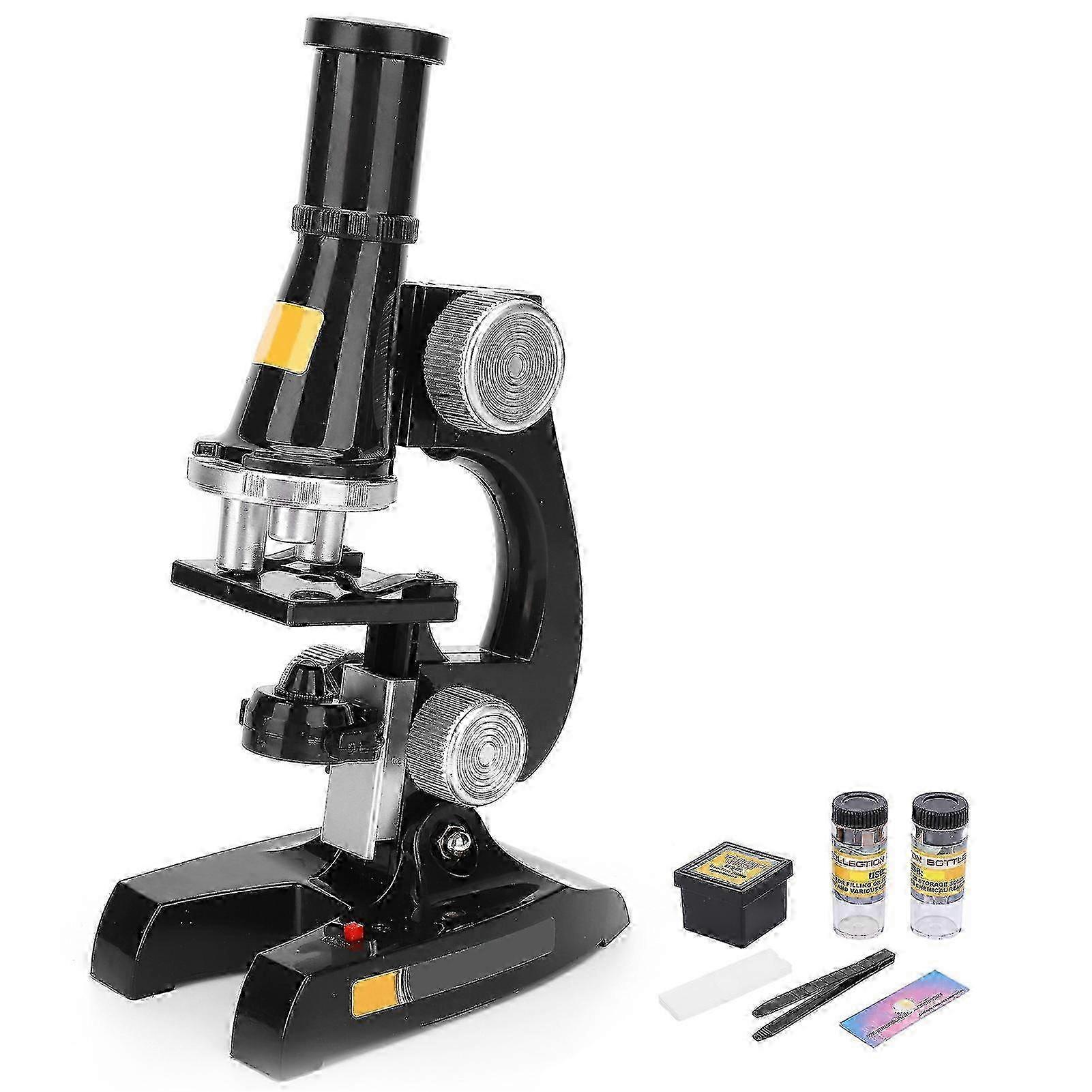 Microscope Kit LED Biological Laboratory Educational Toy for Home School