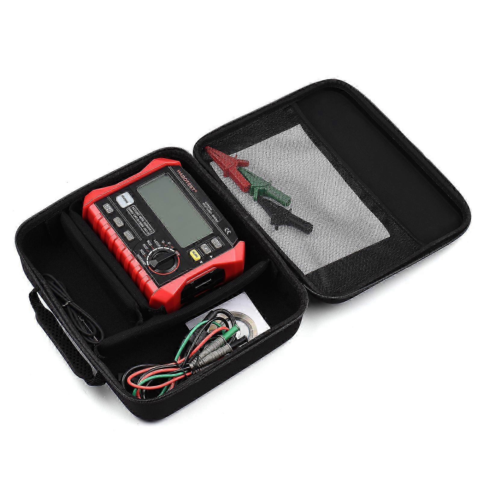 HABOTEST HT5910 4.7-inch LCD Digital Resistance Meter Leakage Switch Tester RCD/Loop Tester 1000 Data Storage Megohmmeter Voltmeter with Backlight