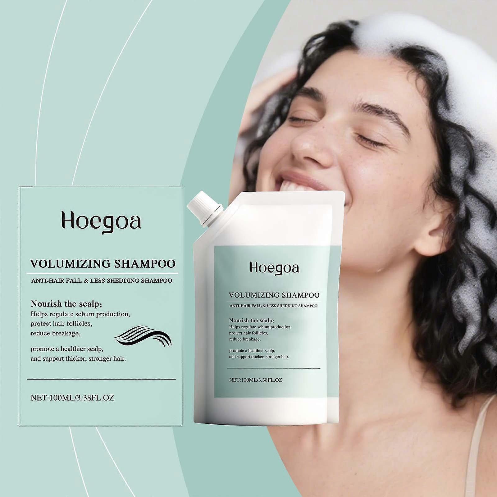Hoegoa The Fluffy Shampoo Gently Cleanses The Scalp, Making It Naturally Fluffy, Plump, Smooth And Lustrous. Daily Hair Care