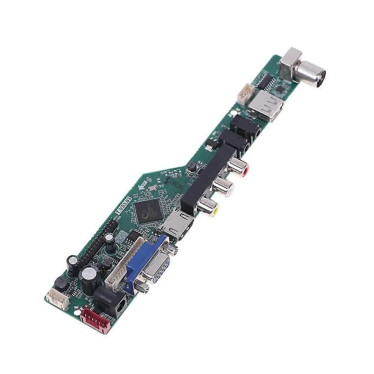 High Quality T.v53.03 Universal Lcd Tv Controller Driver Board V53 Analog Tv Tv/av/pc/hd/usb Media