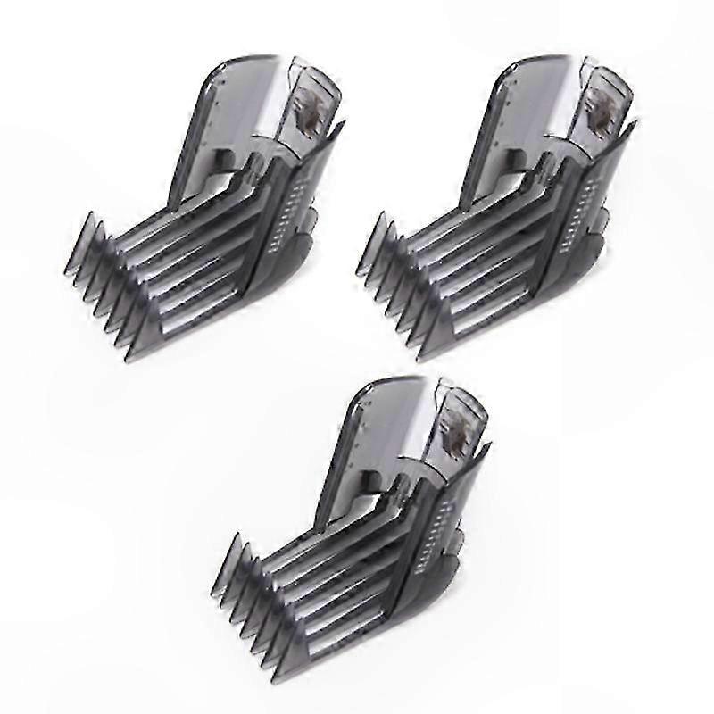 3-Pack Hair Trimmer Combs, Adjustable Barber Clipper Attachments for Precision Cutting and Styling