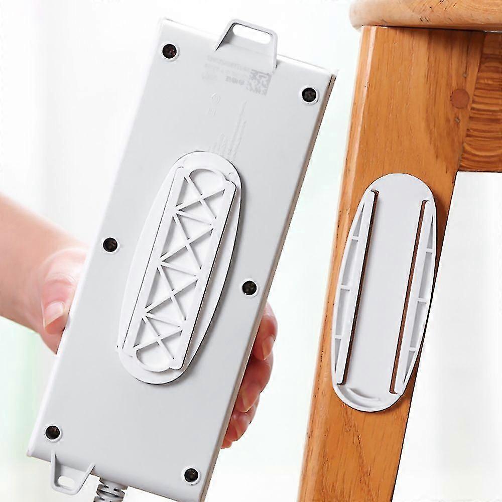 Socket Holder Plug Fixer Wall-Mounted Sticker Punch-Free Power Strip Holders