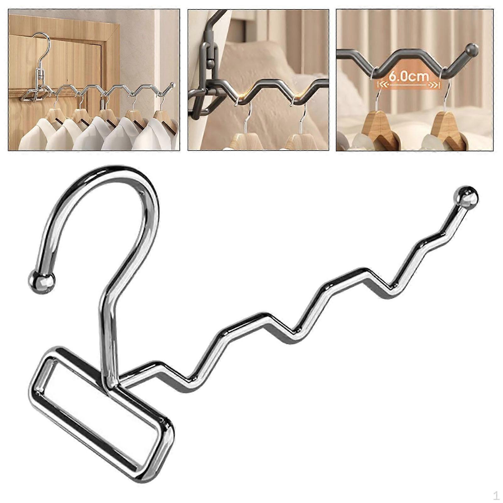 Compact Folding Clothes Hanger for Easy Use in Bedroom