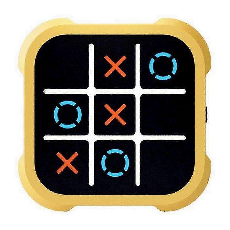 USB Rechargeable Noughts and Crosses Game Toy for Family Fun and Entertainment Handheld Board Game Toy Puzzle Game Toy