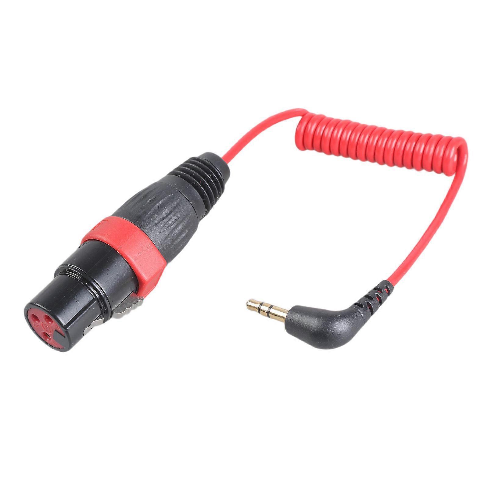 Stereophonic 3.5mm TRS to X LR Link Cable Gold Veneered Bronze Right Corner Spring Link Direct current Devices Multicolor