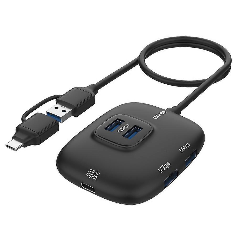 ONTEN OTNUCA310 USBA/USBC to 4xUSB3.0+USBC Hub 5Gbps Transfer Speed Adapter