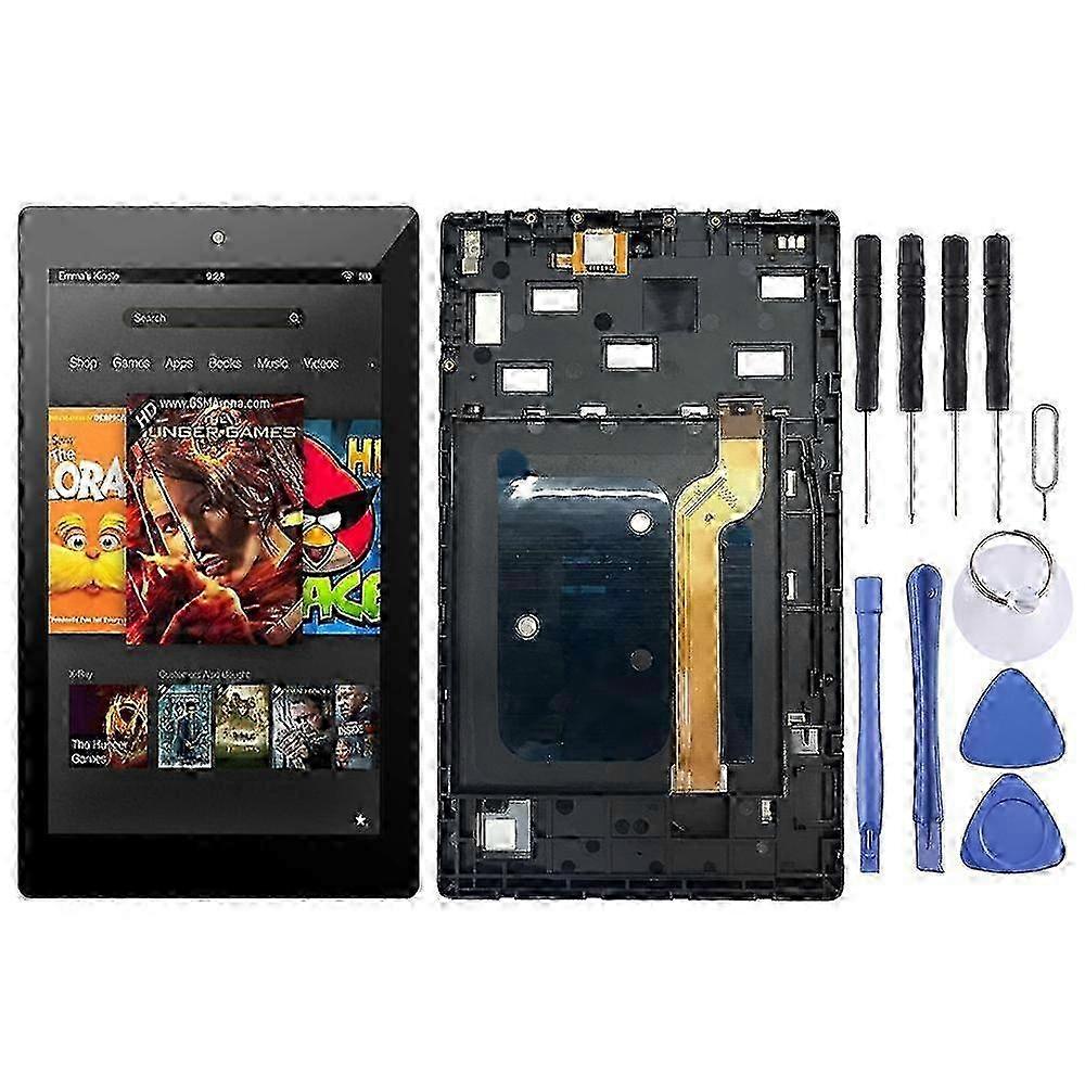 OEM LCD Screen for Amazon Kindle Fire HD 7 2019 9th M8S26G Digitizer Full Assembly with Frame（Black) 2025