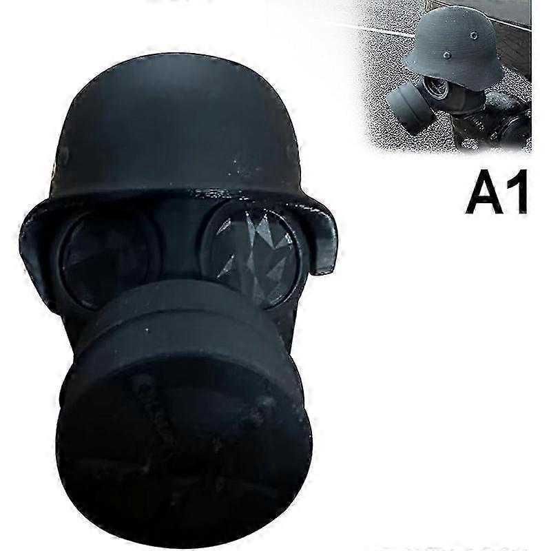 Towbar Protection with Steel Helmet and Gas Mask 3D-Printed Towball Protection Prevents Rust in the Receiver Tube (FCC) YC