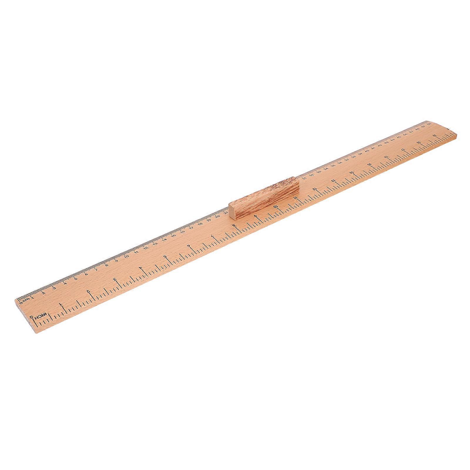 Wood Scale Ruler for Sewing Measuring Tool with Dual-Scale Design 1 Unit
