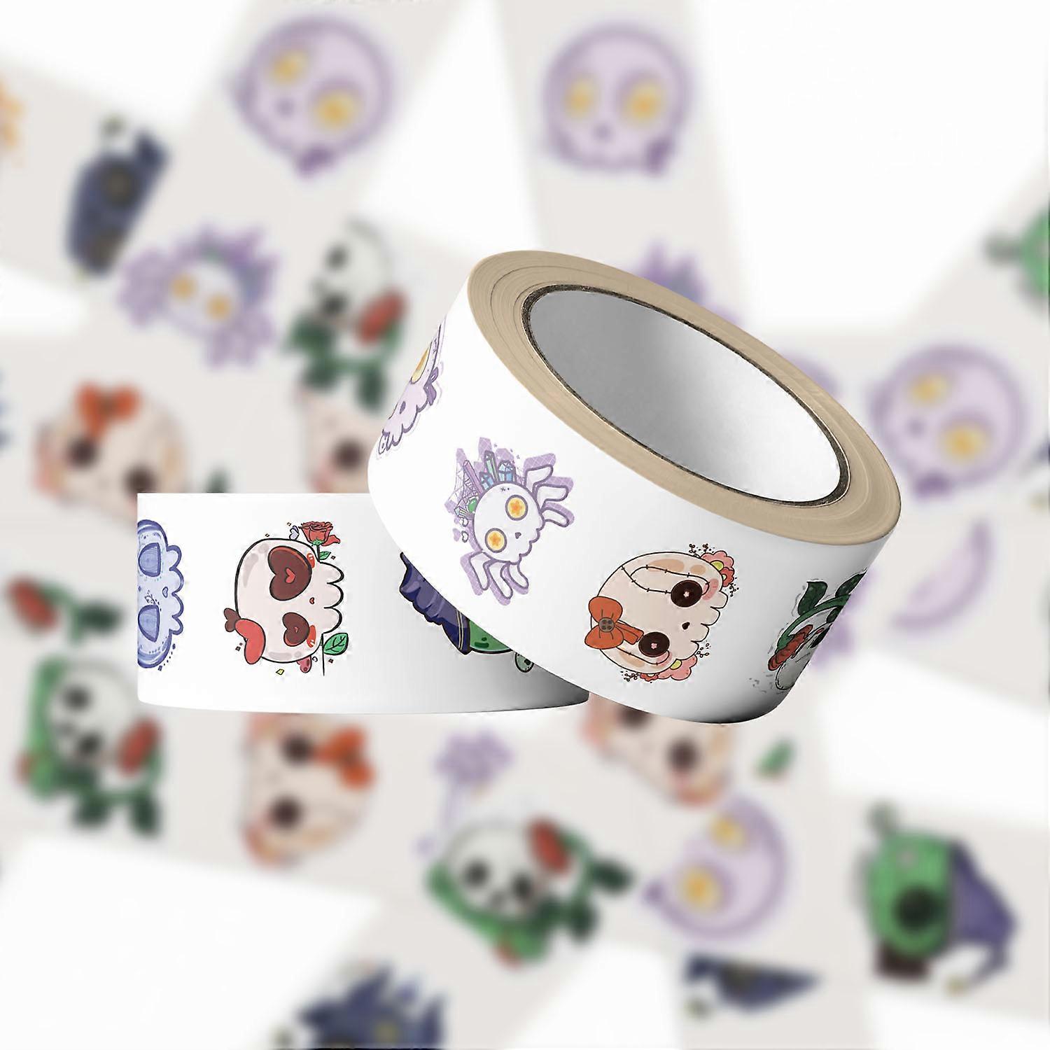 500 sheets/roll of washi tape, Groovy Skull hotspot journal material, decorative envelope opening