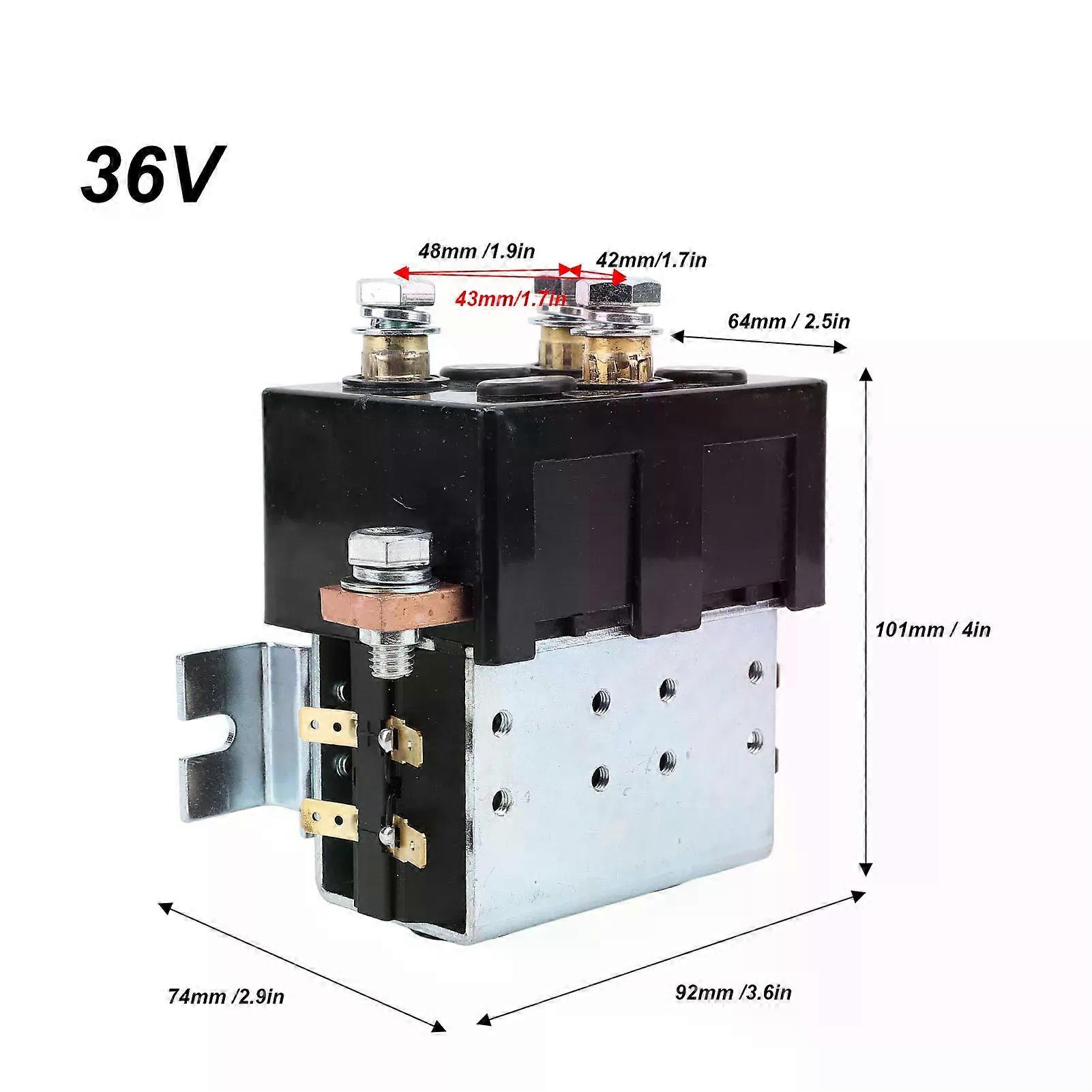 DC182 Reversing Contactor 200A Reversing Contactor Solenoid Silver Alloy Contact Tip Long Lifespan for Airport Tractors