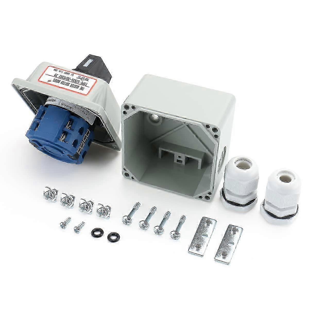 for SZW26-20/D202.2D 660V 20A 3-Position 2-Phase Universal Rotary Changeover Switch with Master Switch Exterior Box