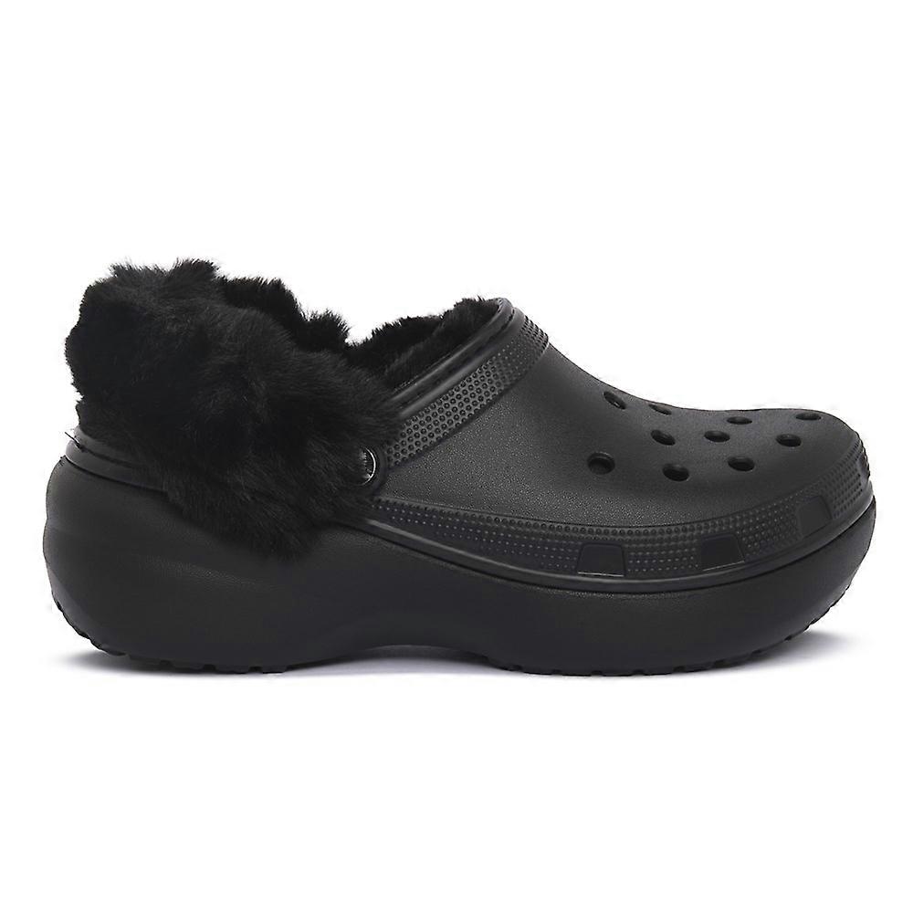 Shoes Crocs Classic Platform Fuzz Lined 212854BLK
