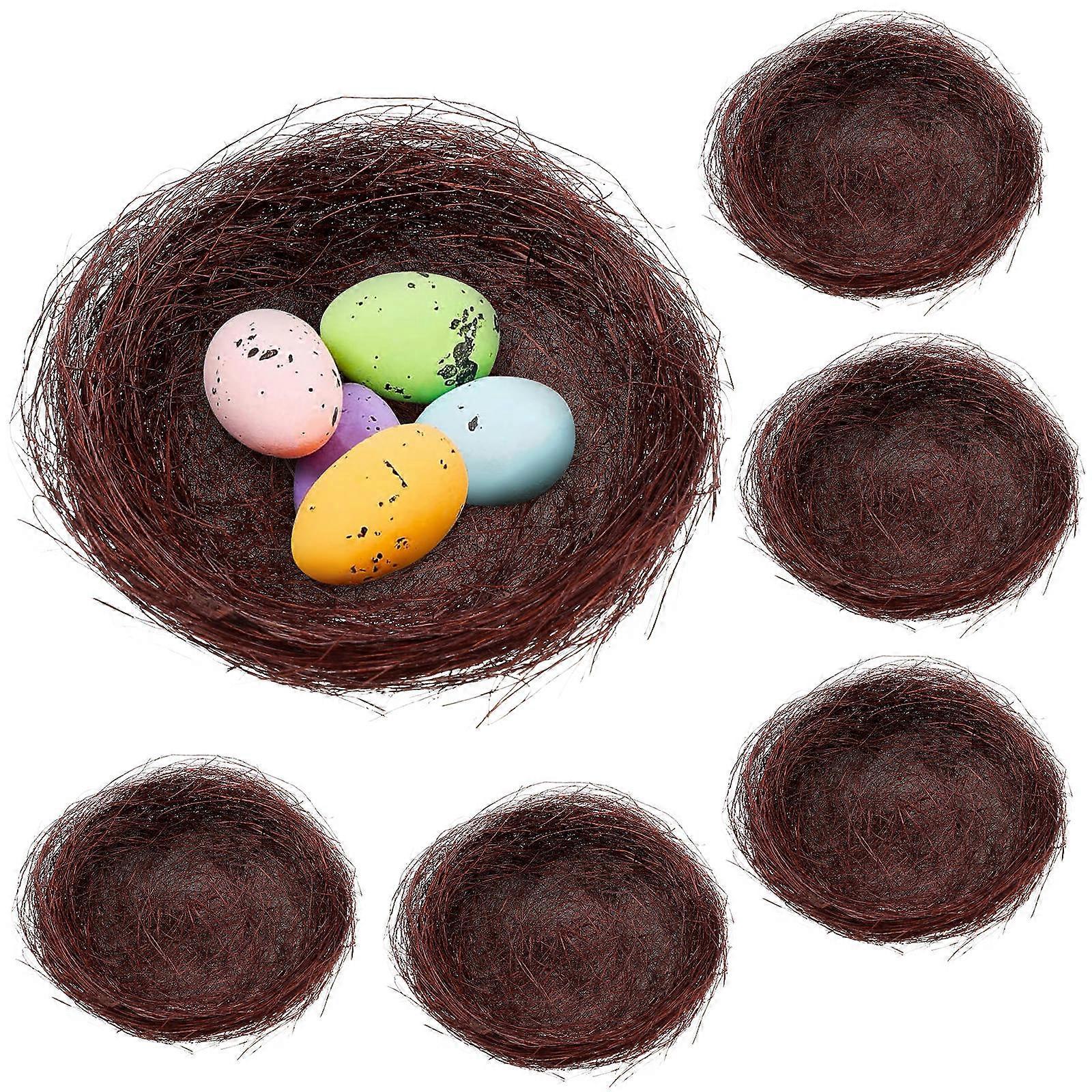 Decorative Bird Nests Artificial Bird Nests for Decoration 20Pcs Thread Material