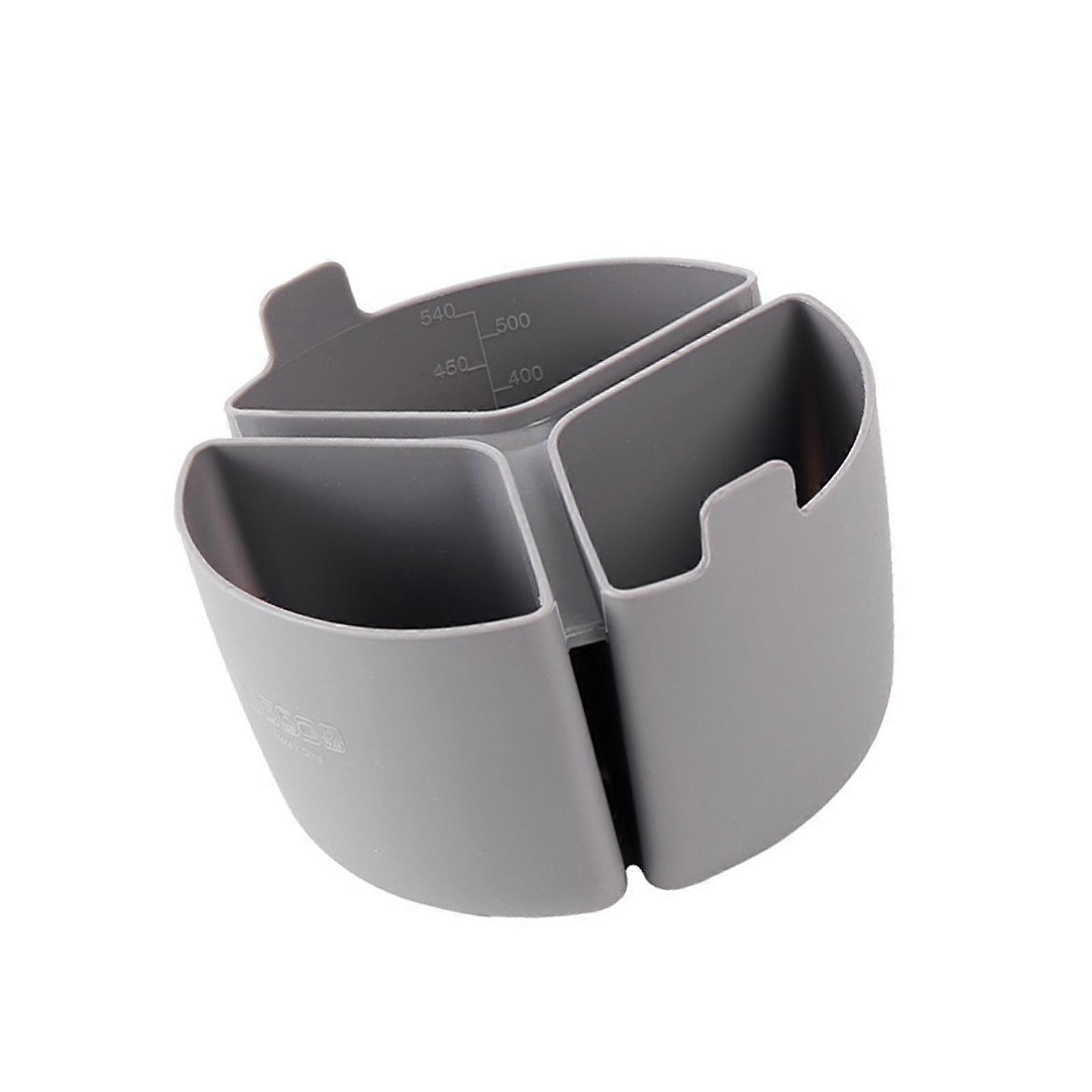 3 Compartment Silicone Slow Cooker Liner with Handle Nonstick Heat Resistant Divider Silicone Texture for Meal Prep  Advanced Gray