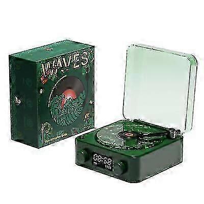 Lumena Lamp Record Player, Waves Vinyl Bluetooth Speaker with 4 Modes Adjustable