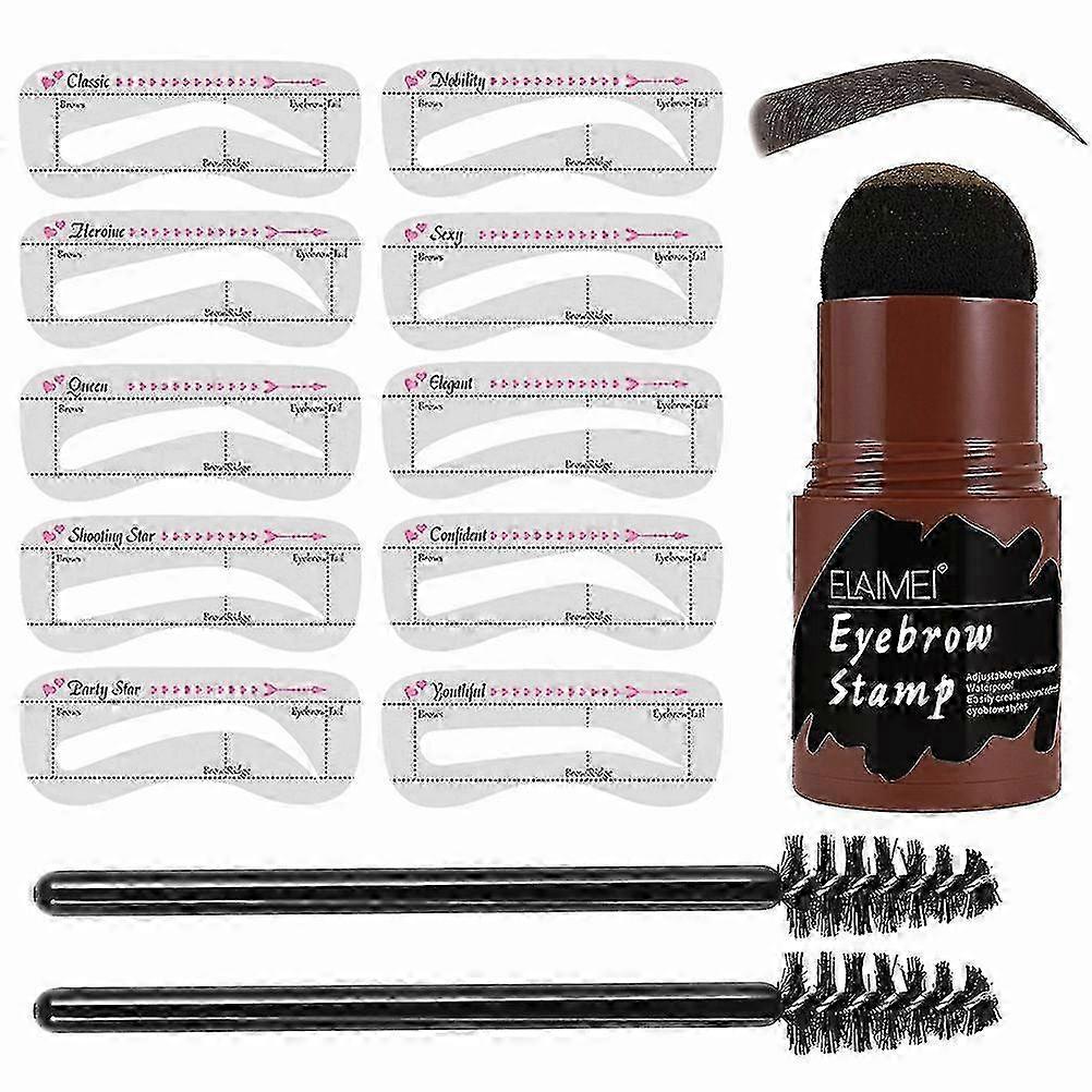 2025 One Step Brow Stamp Kit Eyebrow Stamp Shaping Makeup Set Eyebrow Stencils