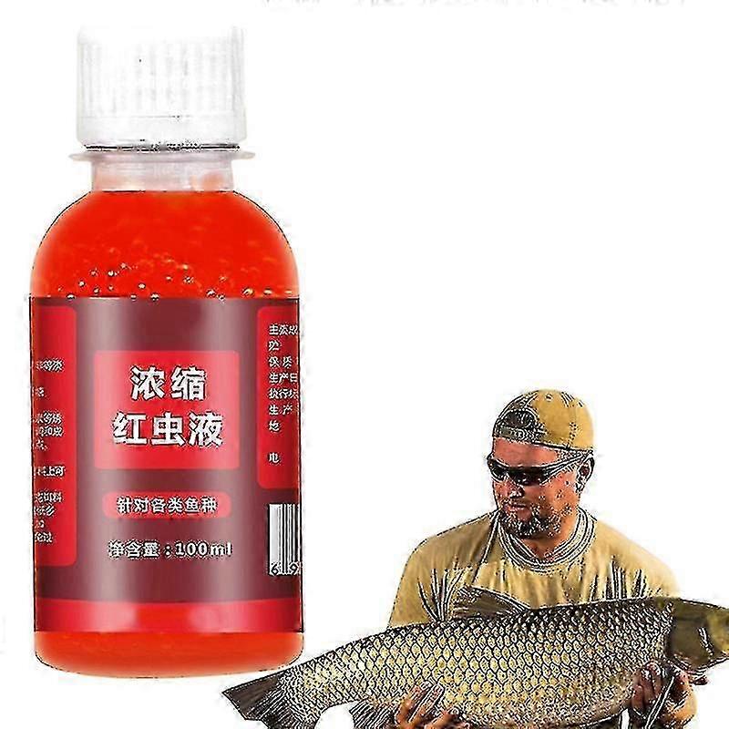 Concentrated Red Worm Liquid Fish Bait Additive - 100ml Strong Fish Attractant
