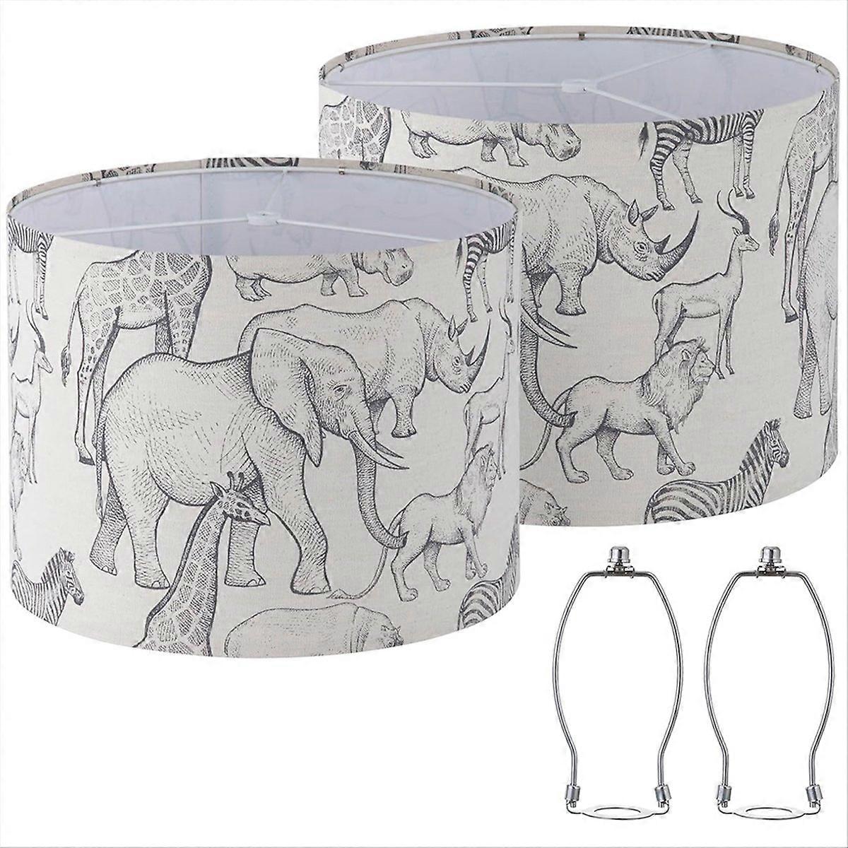 2pcs Lamp Shades,Drum Lampshades,Lampshades for Table Lamp,Floor Lamp
