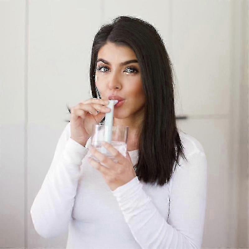 재사용할 수 있는 딸꾹질 정지 L자형 밀짚 아이 트림 방지 짚 안티 딸꾹질 아이 성인을 위한