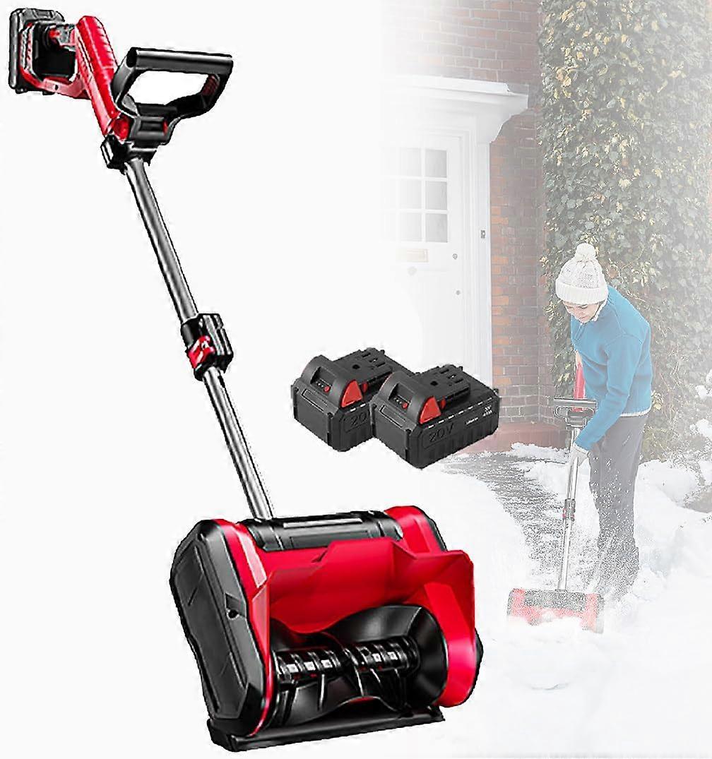 Cordless Electric Snow Shovel with Lithium Battery, Long Throw, Adjustable Handle for Patio and Driveway