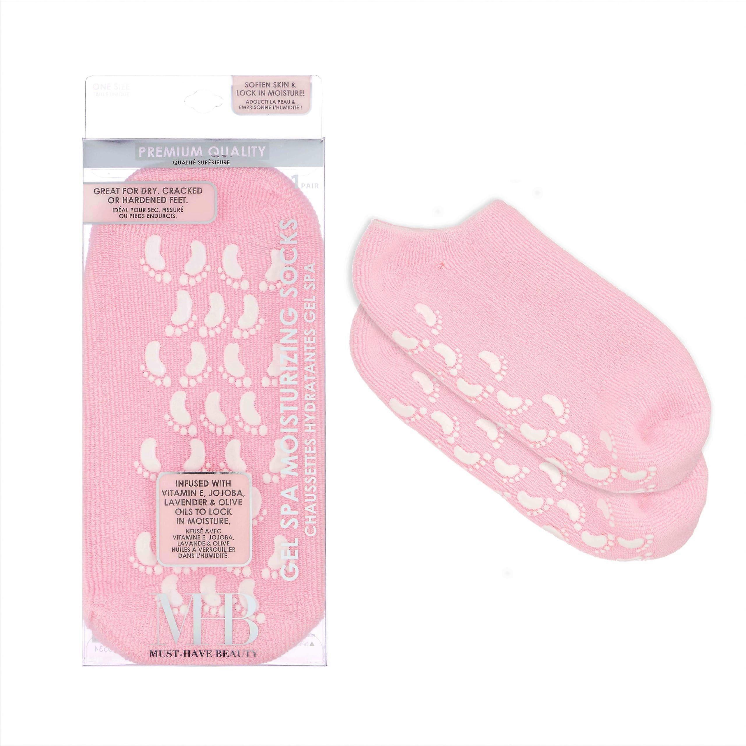 Moisturizing Gel Spa Socks with Essential Oils, NonSlip Grip for Deep Hydration and Soft Feet