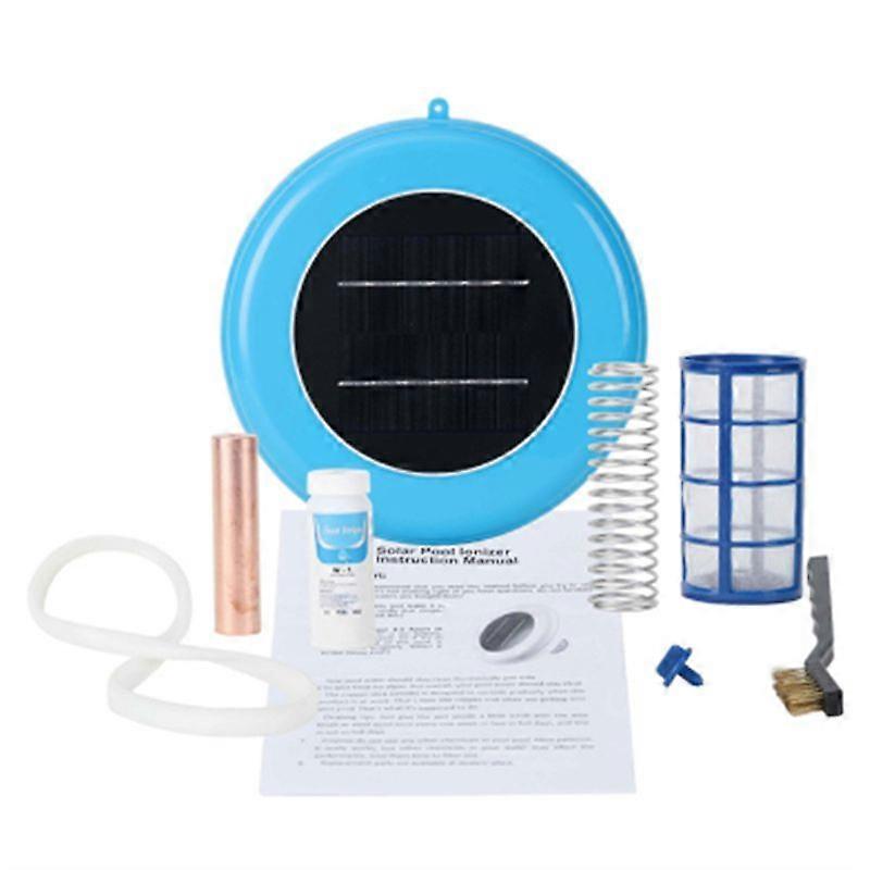 Solar Pool Ionizer Copper Silver Ion Swimming Pool Purifier(Blue)