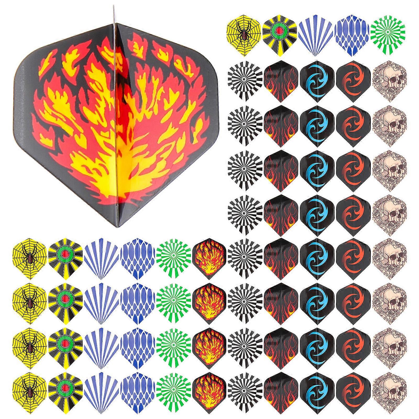 Lightweight Dart Accessory 154 Pcs Replaceable Tails Assorted Color For Home Entertainment And Office Recreation