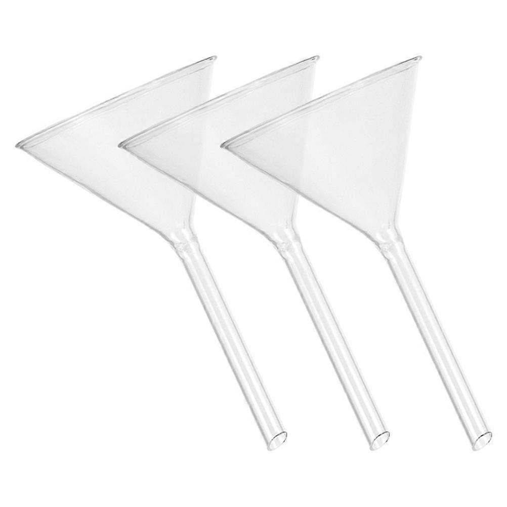 Glass Filter Funnel for Laboratory Applications 6Pcs Transparent Filling Funnels