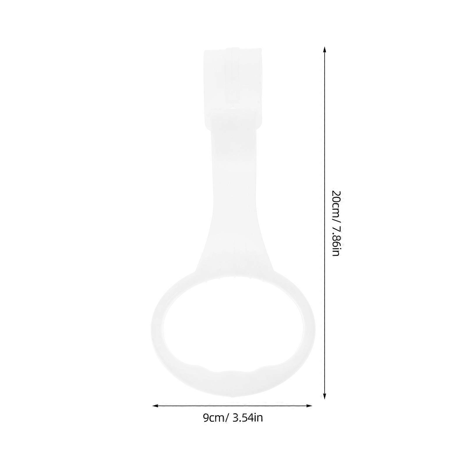 Nursery Pull Rings Baby Pull Up Rings for Playpen Training 2Pcs White