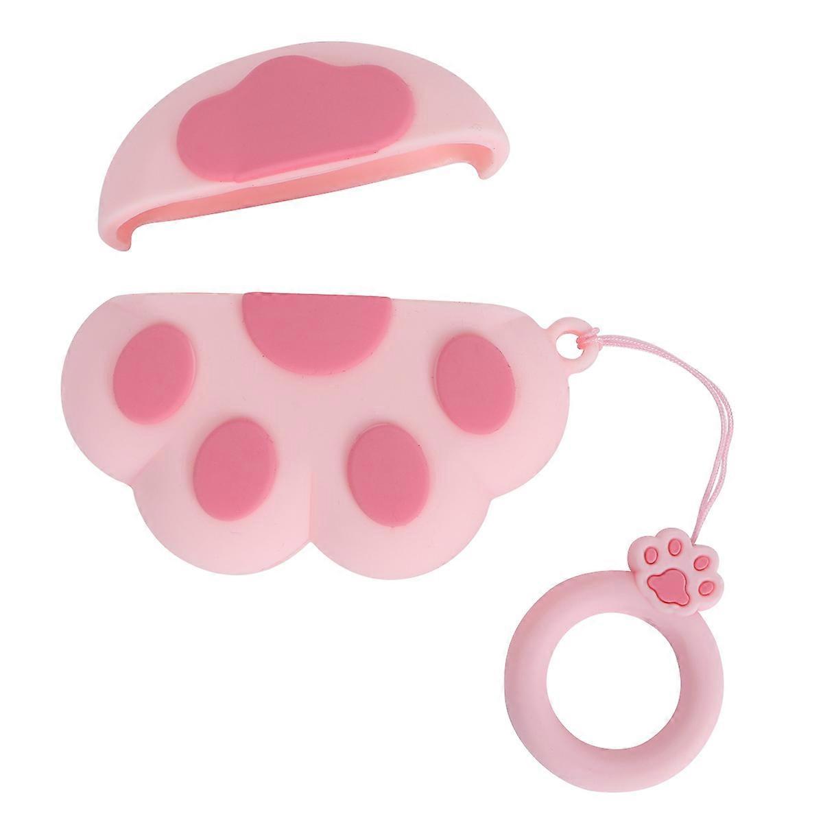 Earphone Protection Case with Keyring Pendant for Pink