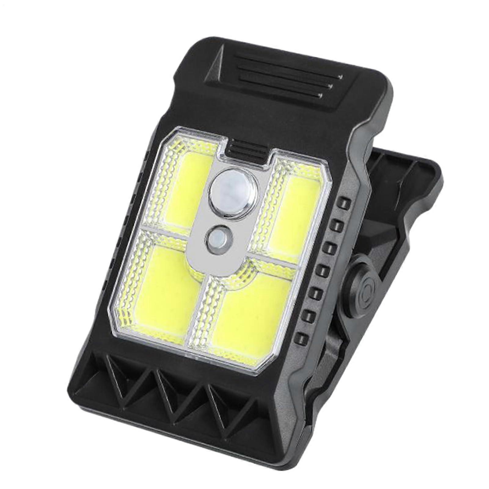 Solar Clip Lights Small COB LED For Chain Link Fence With Motion Sensor Waterproof Security Lighting Garden Camping