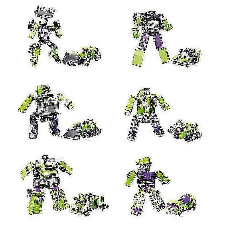 Transformed Constructicon Devastator Set 6 In 1 Toys -